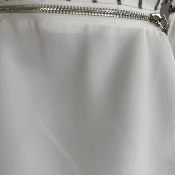 Patrizia Luca Milano Striped Zip-Front Maxi Dress – Sheer Skirt Overlay - Picture 5 of 6